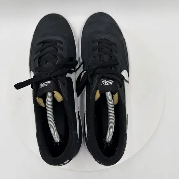 Nike NB Heritage Vulc SB Casual Sneakers Black White Mens Sz 11 Suede Canvas - Picture 6 of 8